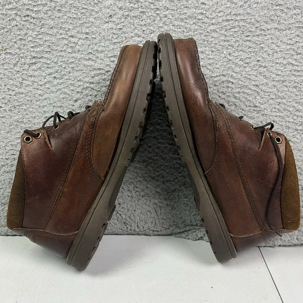 Vintage Eastland Boots Men's 11 D Brown Leather Ankle‎ Boot Lace Up Casual